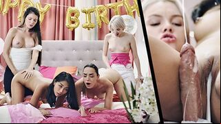 Real Life Futanari Orgy - Hot Shemale Fuck Teen Girls At Birthday Party And Cum In Her Pussy TRAILER